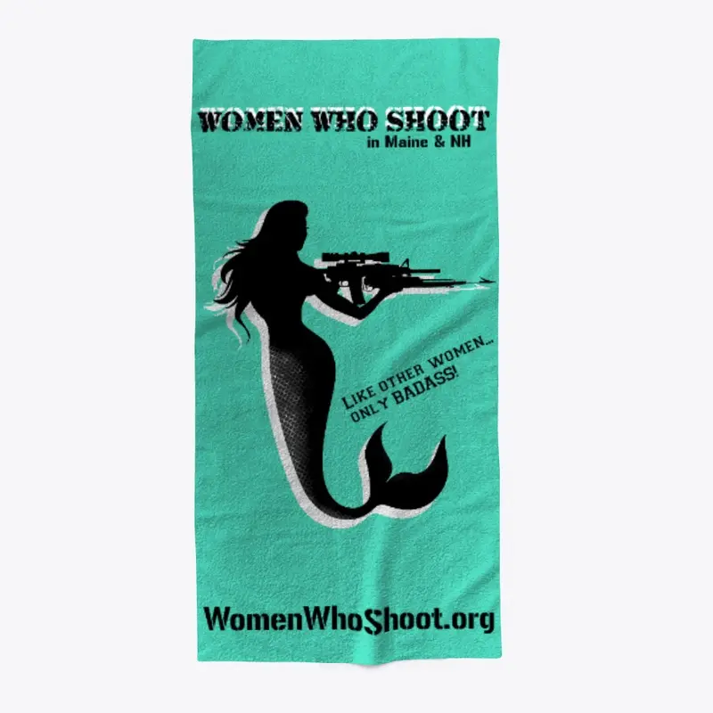 Mermaid AR15 Beach Towel